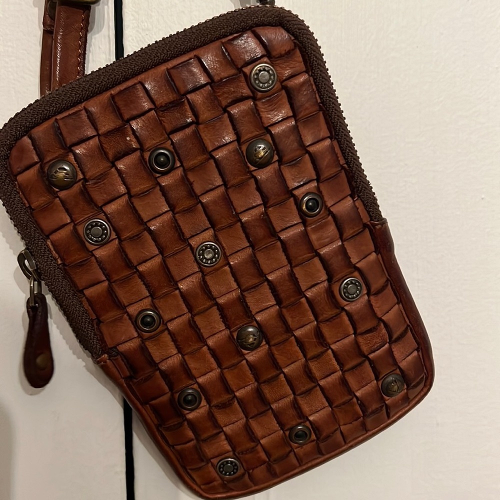 Long Strap Leather Purse